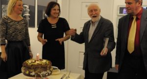 5 lat CSW. Od lewej: Alina Chmielewska, Izabela Muszczynko, Andrzej Strumiłło, Jerzy Brzozowski.