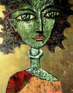 T. Perlicjan, „Czarna Ines”, 2011, 100x80 cm, olej, płótno.