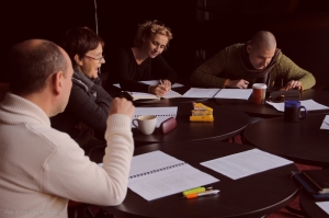 Fot. Emilia Siemakowicz, próba w Teatrze Dramatycznym.