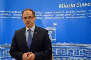 Na zdj. Czesław Renkiewicz, prezydent Suwałk.