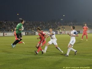 Wigry Suwalki - Widzew Lodz; I polowa; 10..X.2014
