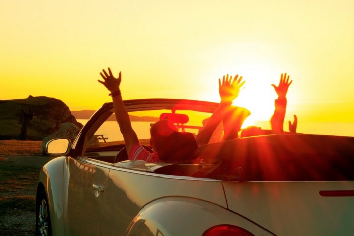 Cabriolet sunset