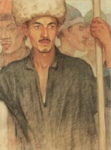 A. Międzybłocki, Oni, 1916, pastel, 66x49,5